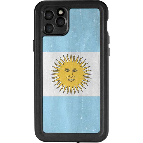 Argentina Flag Distressed iPhone 11 Pro Max Waterproof Case